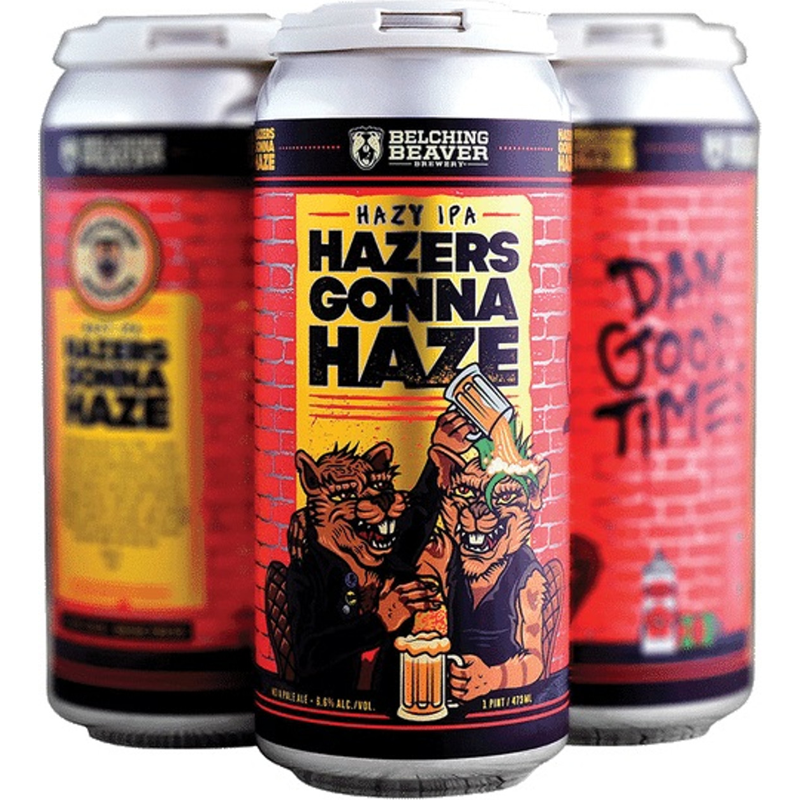 Belching Beaver Hazers Gonna Haze 4x 16 oz cans (6.6% ABV)