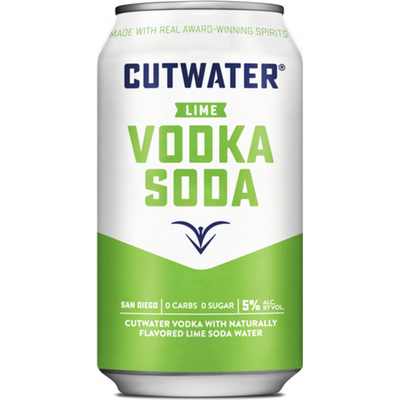 Cutwater Spirits Lime Vodka Soda 12oz Can