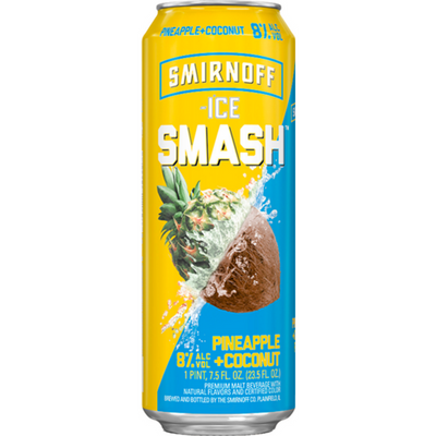 Smirnoff Ice Smash Pineapple Coconut 23.5oz Can