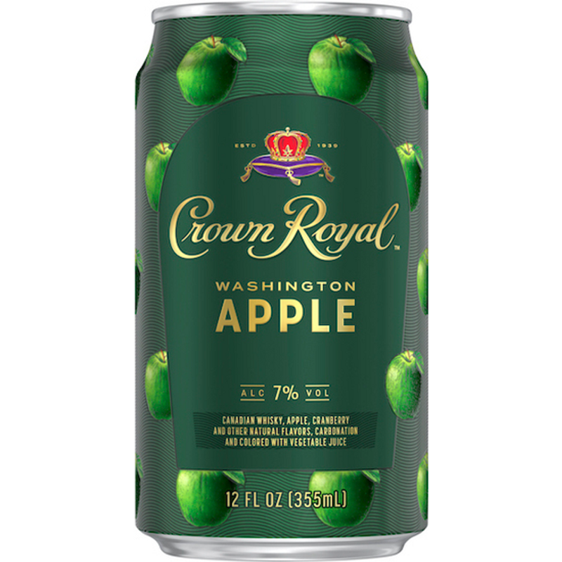 Crown Royal Washington Apple Canadian Whisky Cocktail 4 Pack 12 oz Cans