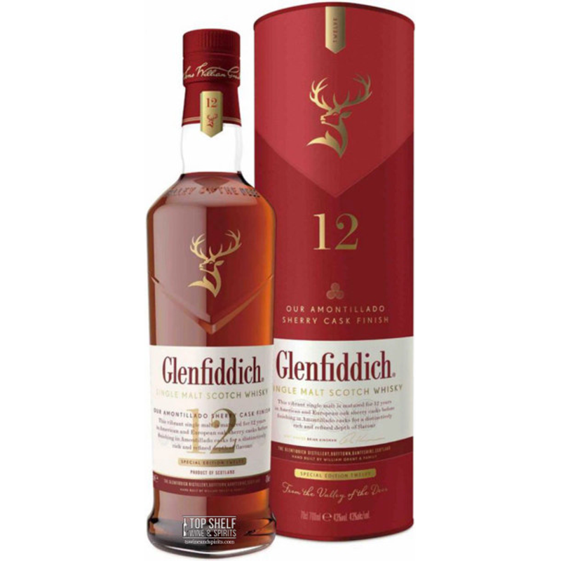 Glenfiddich 12 Year Sherry Cask Finish 750ml Bottle