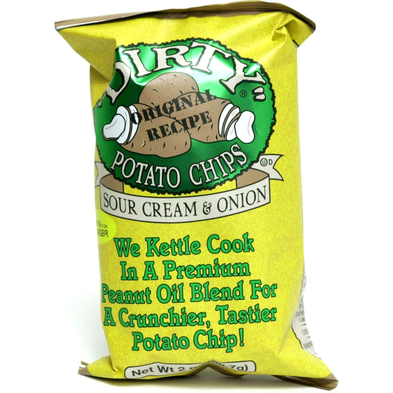 Dirty Sour Cream and Onion Potato Chips 2oz Bag