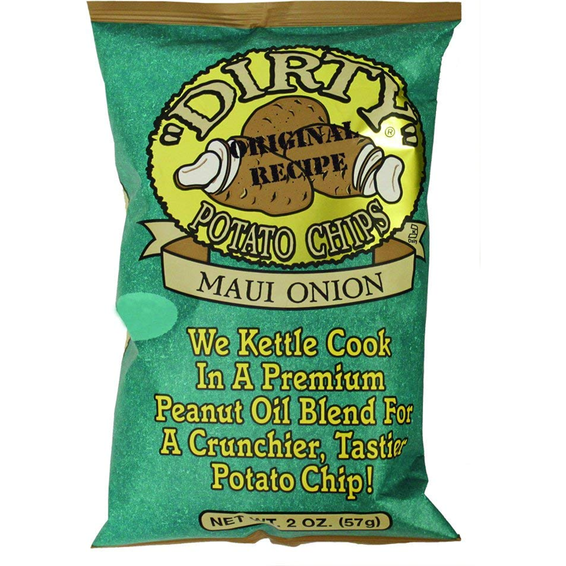 Dirrty Maui Onion Potato Chips 2oz Bag