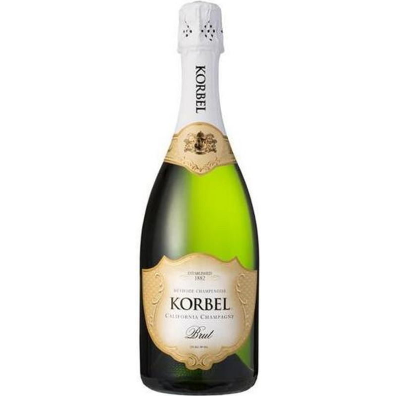 Korbel Brut Champagne Blend Sparkling Wine 750mL