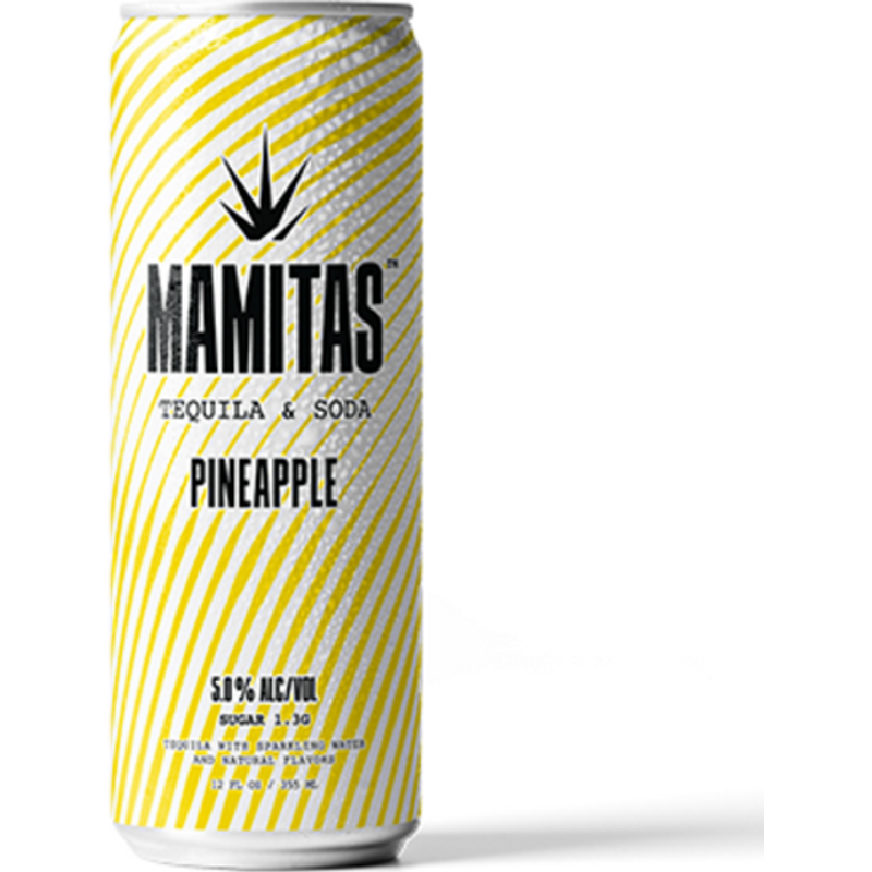 Mamitas Pineapple Tequila + Soda 4x 12oz Cans