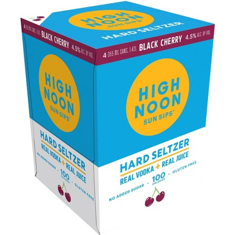 High Noon Black Cherry Hard Seltzer 4x 355ml Cans