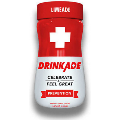 DrinkAde Prevention Limeade Hangover Prevention 3.4oz Bottle