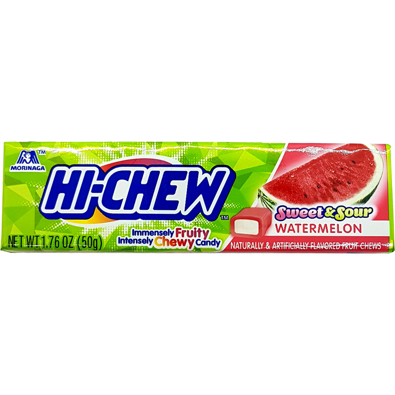 Hi-Chew Sweet and Sour Watermelon Fruit Chews 1.76oz Container