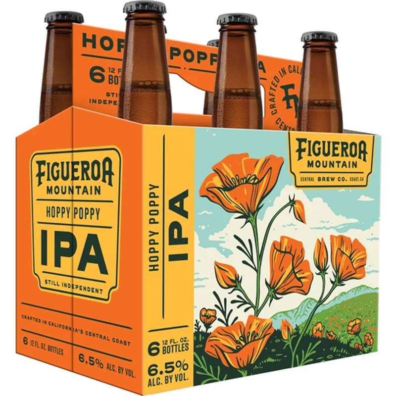 Figueroa Mountain Hoppy Poppy IPA 6x 12oz Cans