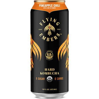 Flying Embers Pineapple Chili Hard Kombucha 16oz Can