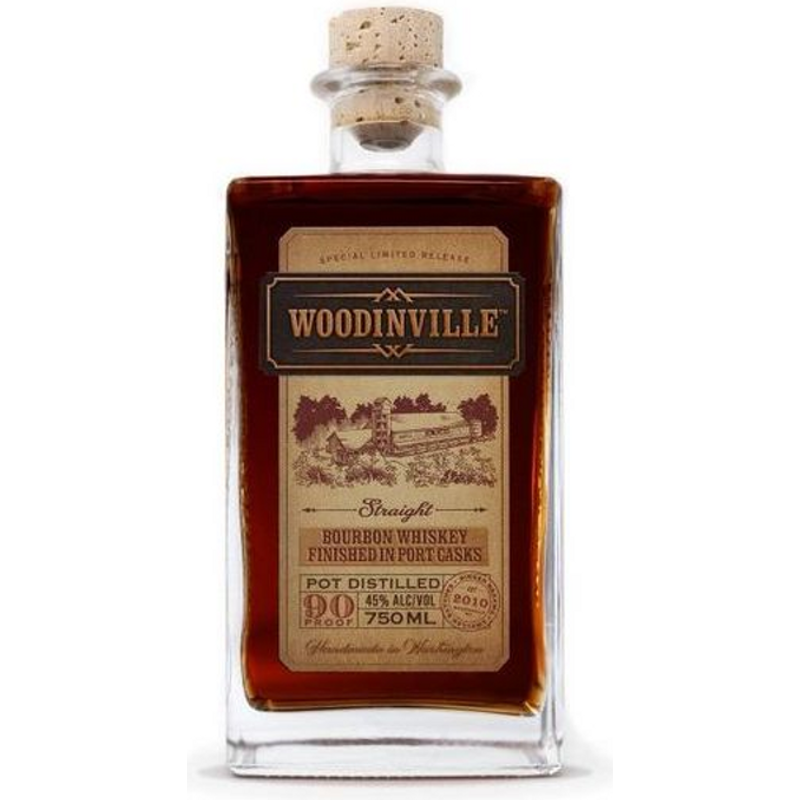 Woodinville Whiskey Company Straight Bourbon Whiskey Finished in Por Casks 750mL