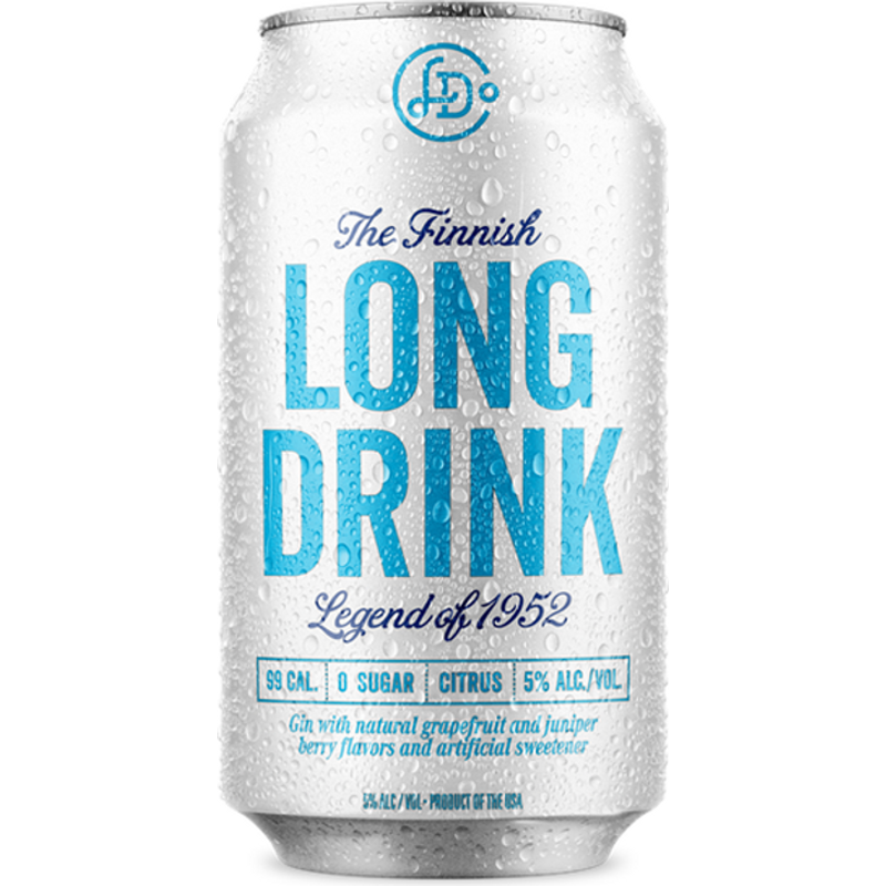 Long Drink Zero - Citrus soda. Real liquor.  6x 12oz Cans