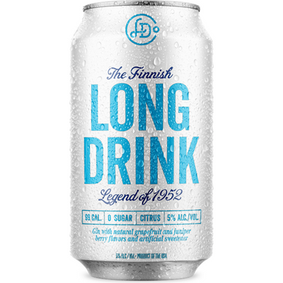 Long Drink Zero - Citrus soda. Real liquor.  6x 12oz Cans