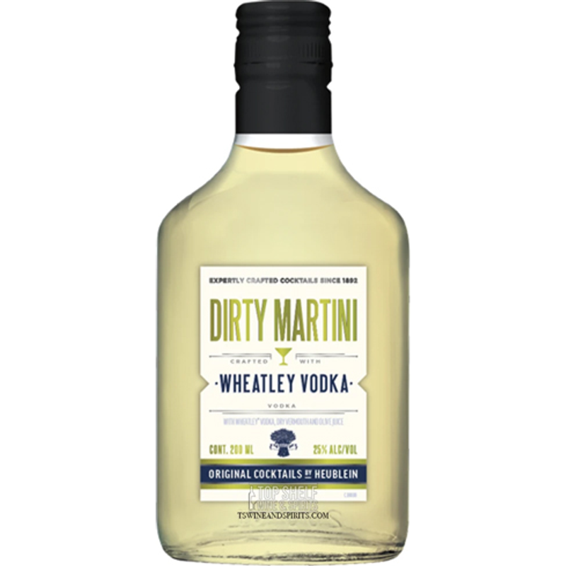 Heublein Dirty Martini with Wheatley Vodka 200ml Bottle