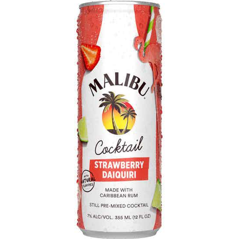 Malibu Strawberry Daiquiri Cocktails 355ml Can